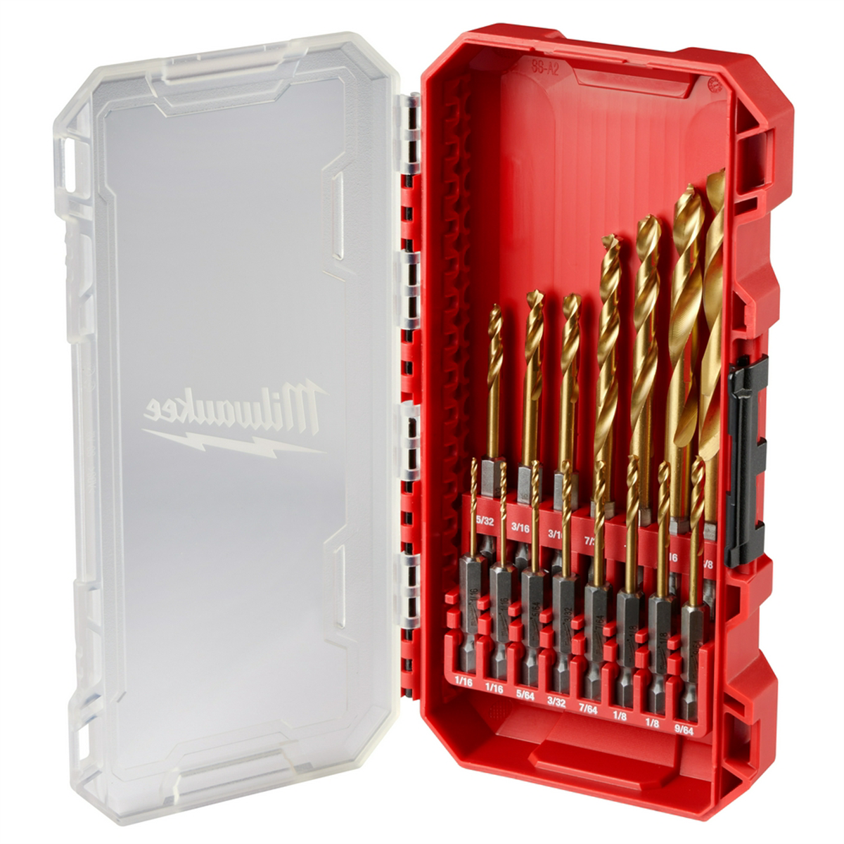 Milwaukee Tool SHOCKWAVE Impact Duty RED HELIX Titanium Drill Bit Set ‐ 15PC