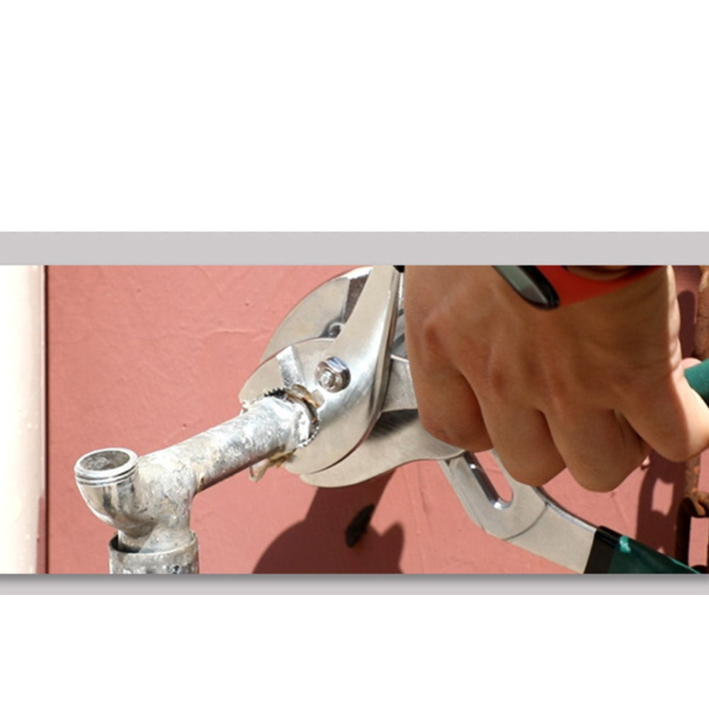 45#steel 10-inch Adjustable Water Pipe Wrench Clamp Pliers Hardware Tools Hand Tool Green