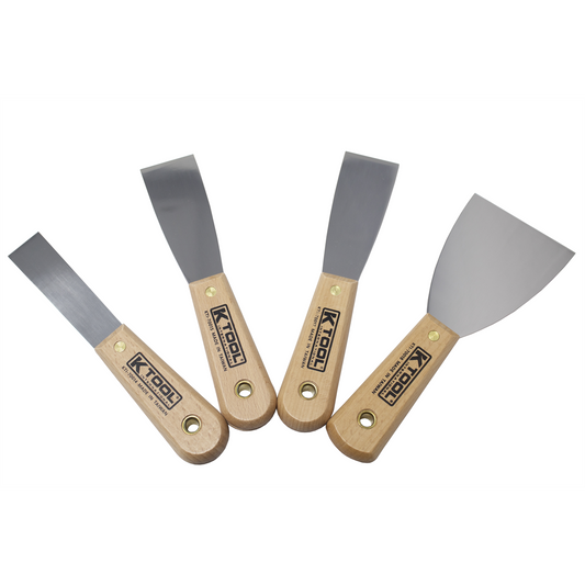 K Tool International Scaper/Putty Knife Set 4 Piece