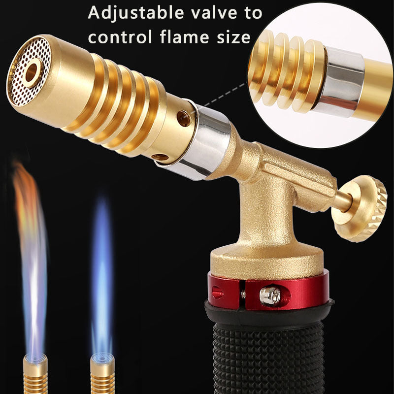 Liquefied Propane Gas Electronic Ignition Welding Torch Machine Equipment with 2.5M Hose for Soldering Weld Cooking Heating All copper welding torch