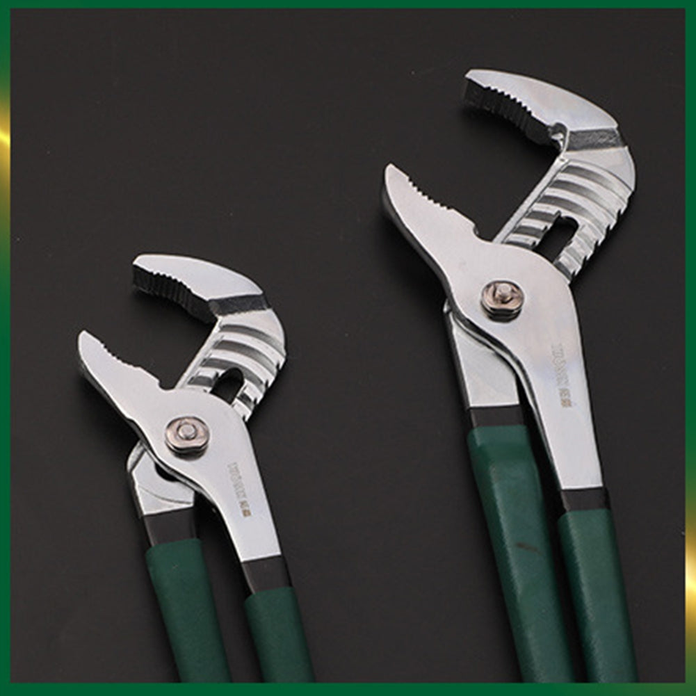 45#steel 10-inch Adjustable Water Pipe Wrench Clamp Pliers Hardware Tools Hand Tool Green